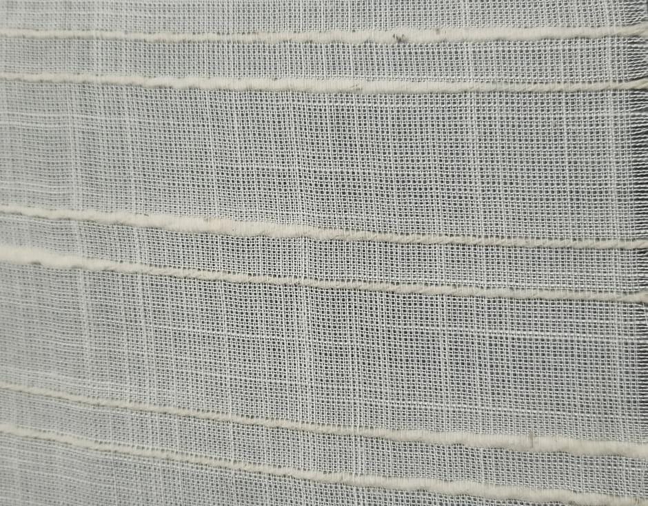 COTTON STRIPE RIB SLUB