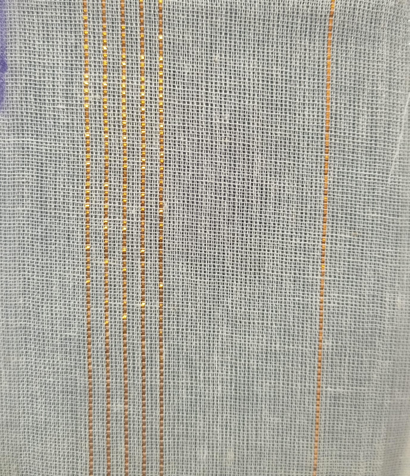 COTTON LUREX VOILE 5 LINE GOLD HT