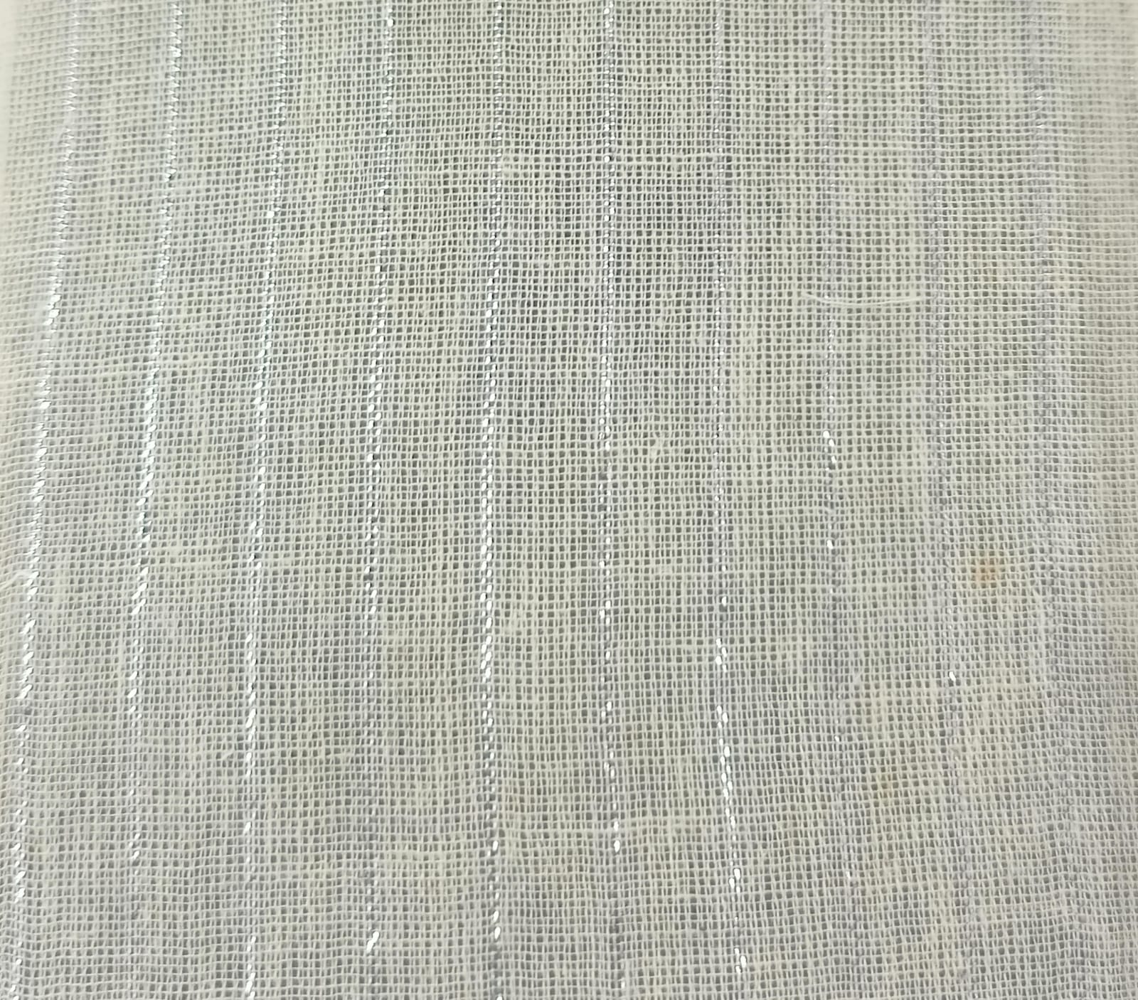 COTTON LUREX VOILE 1 CM SILVER HT
