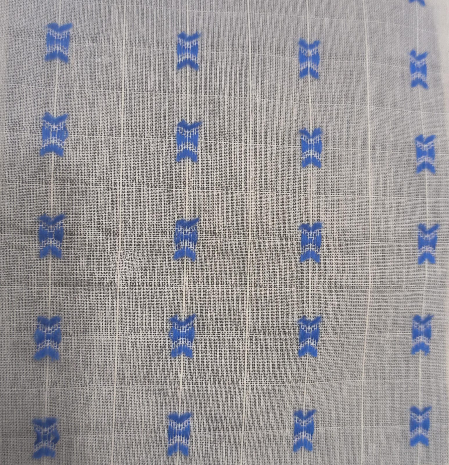 COTTON COLOUR BOOTA BLUE STRIPE