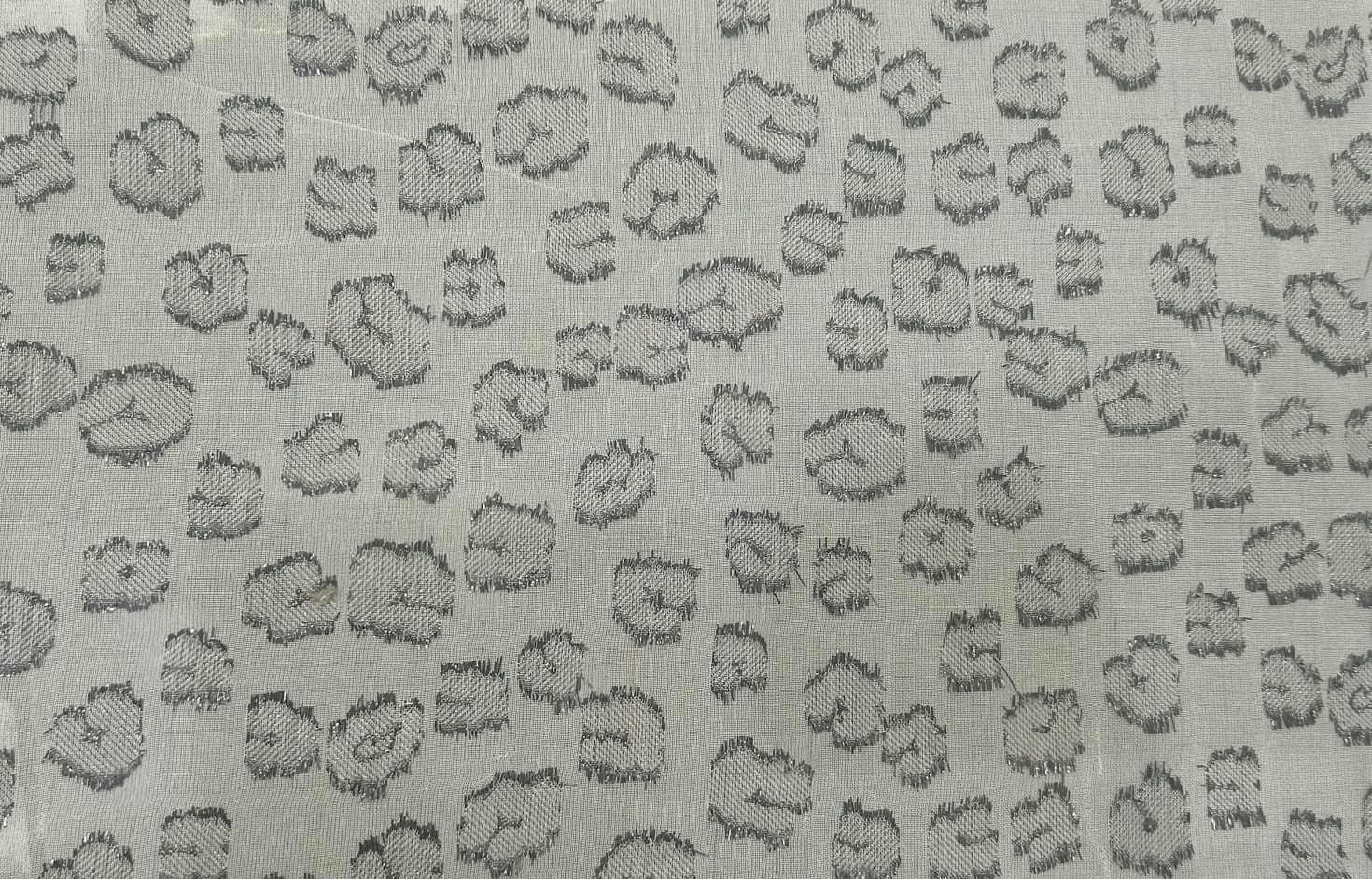 RAYON SHIFFON GEORGETTE BLACK CUT BOOTA