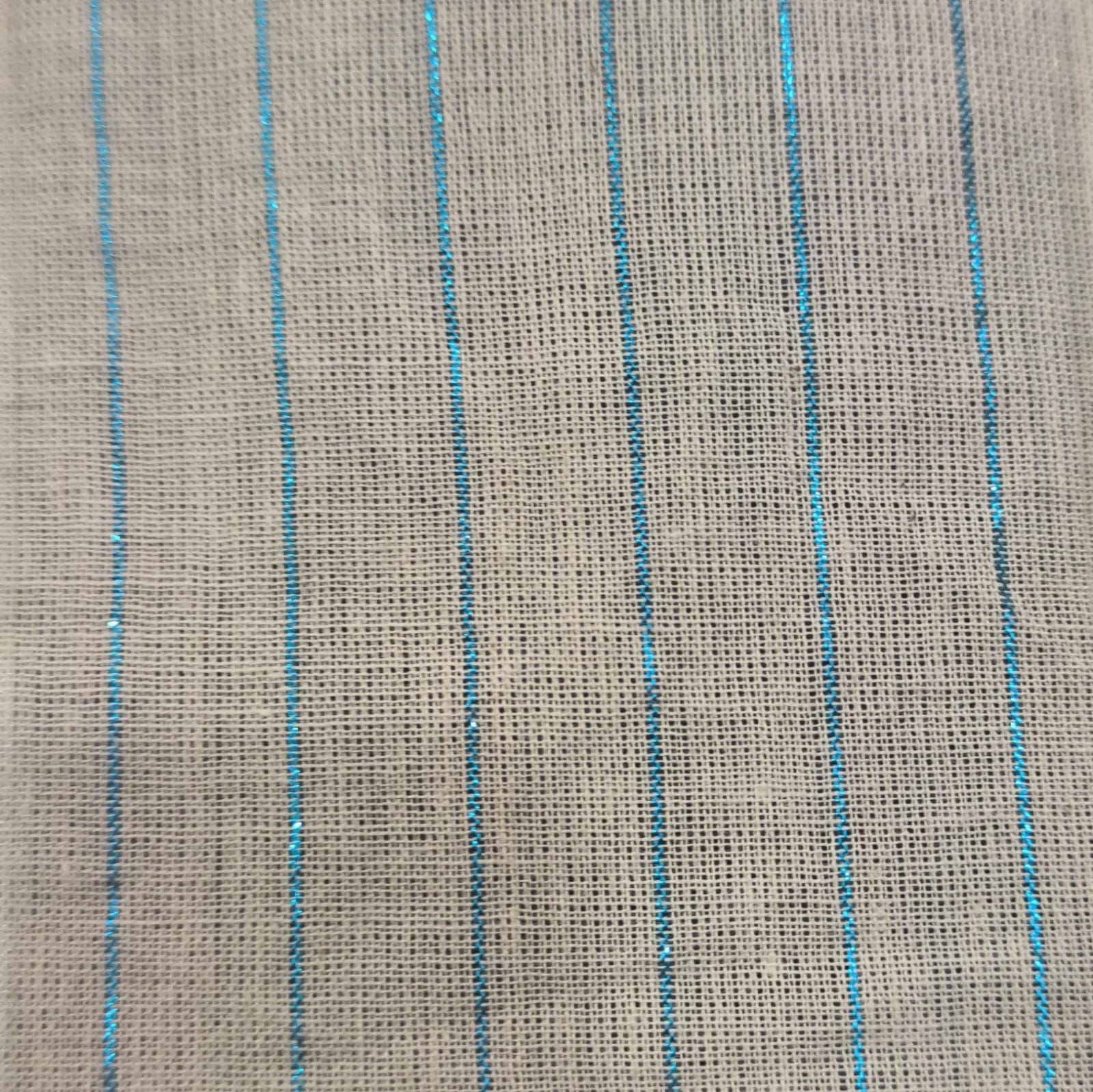 COTTON LUREX CAMBRIC BLUE 1 CM