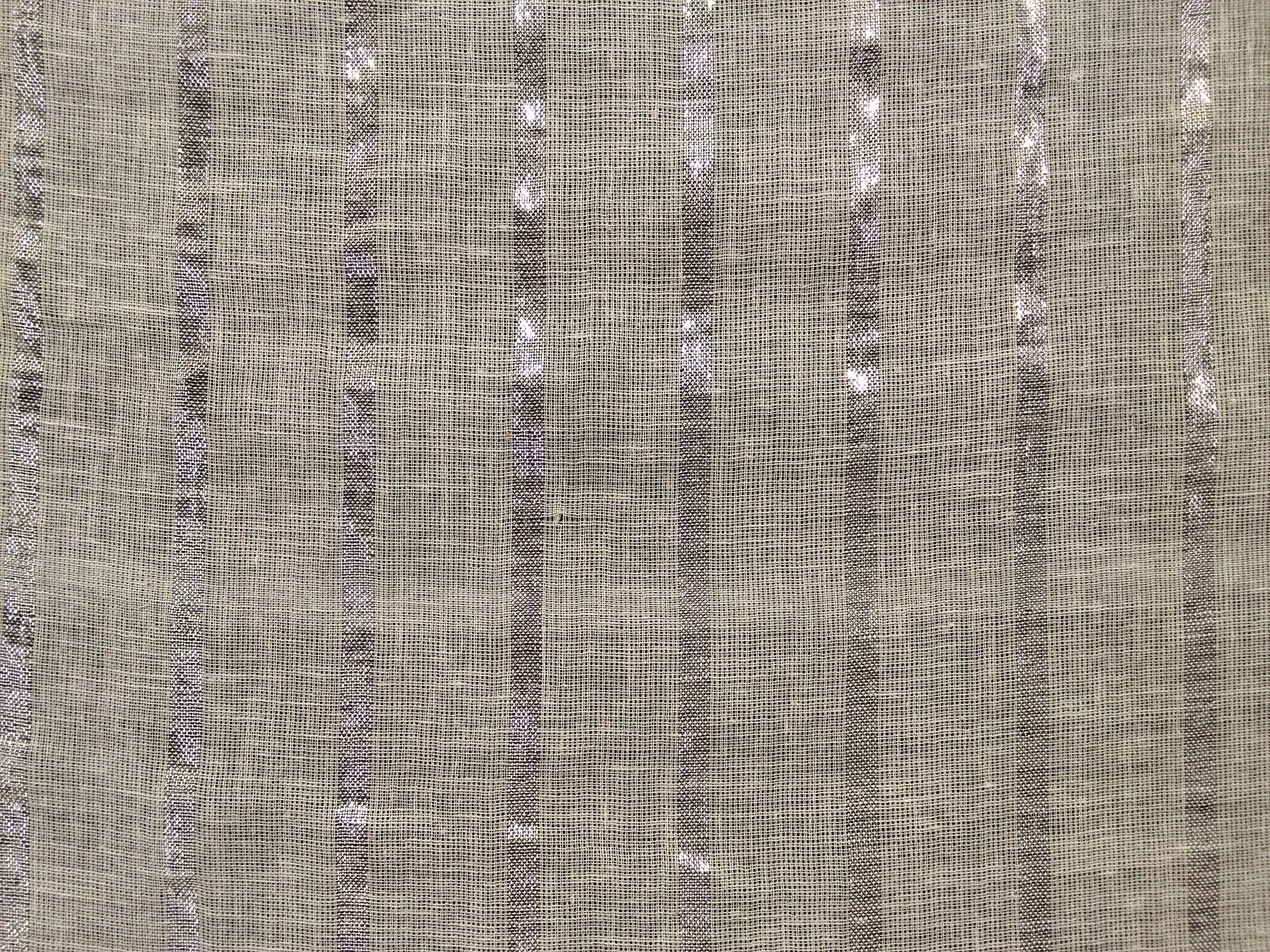 COTTON LUREX VOILE SILVER PATTA