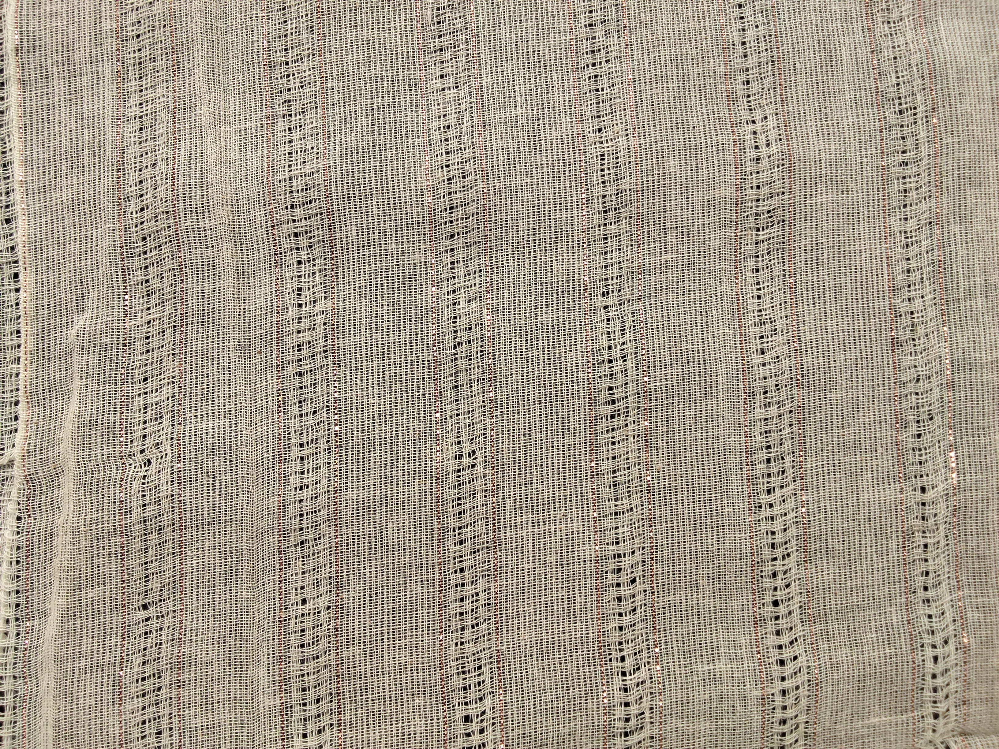 COTTON LUREX DOBBY JALI COPPER