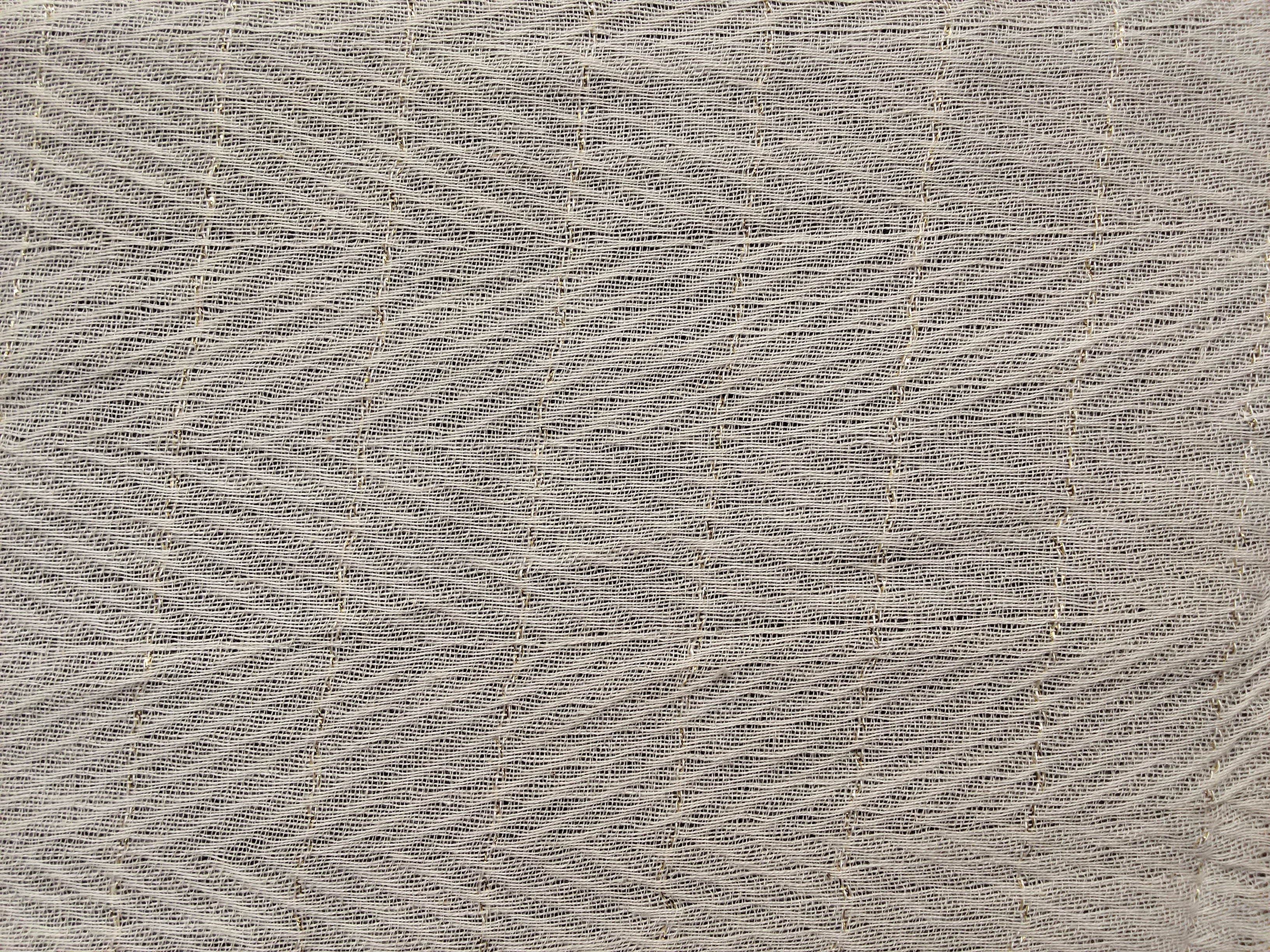 COTTON LUREX DOBBY LIGHT GOLD