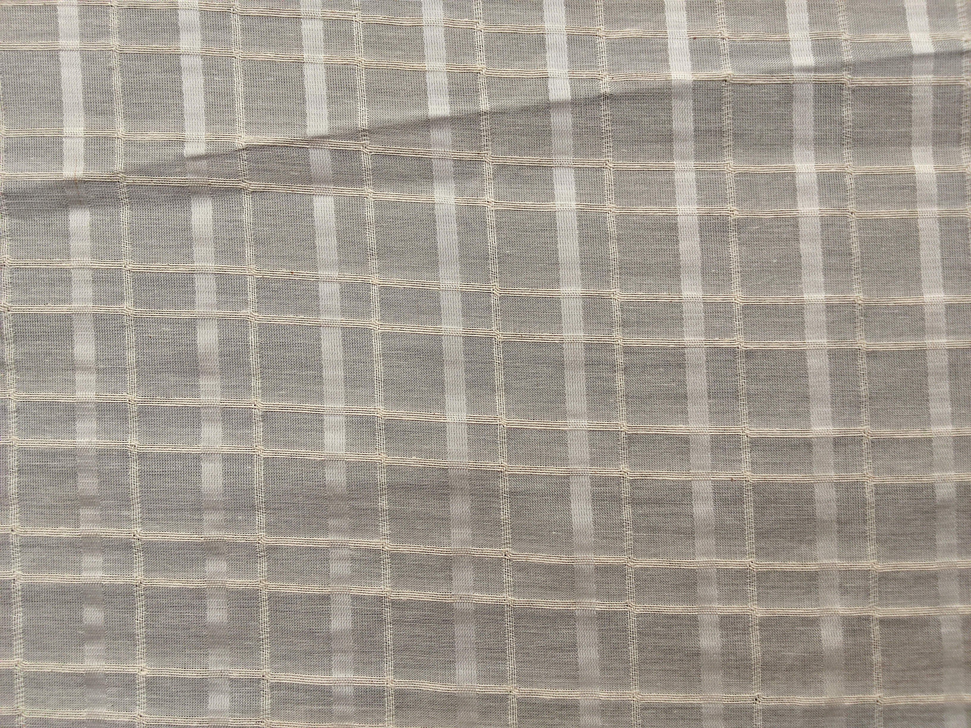 COTTON CHECK SUSHI VOILE
