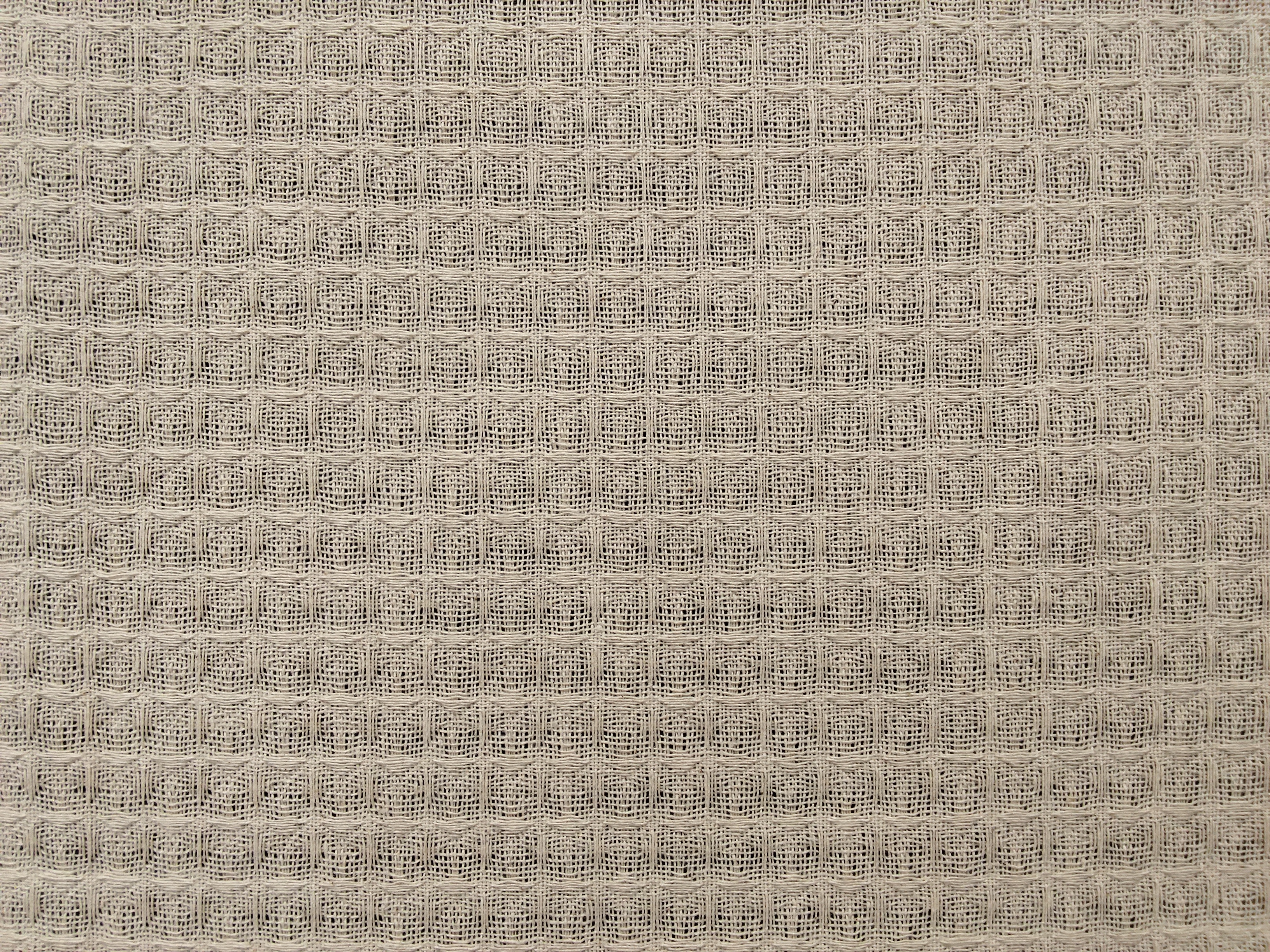 COTTON CHECK WAFFLE