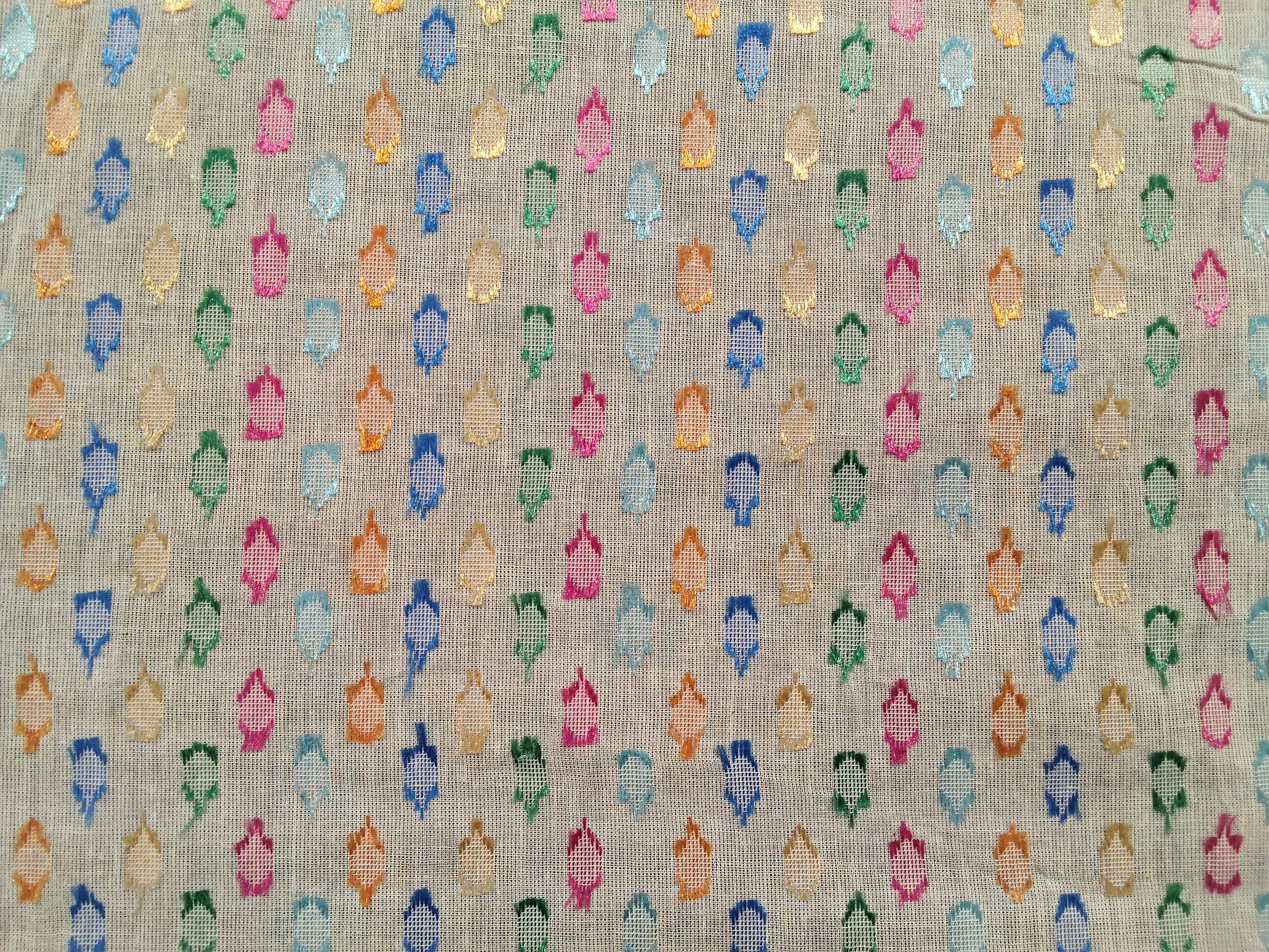 COTTON COLOUR BOOTA MULTI CHAVANNI