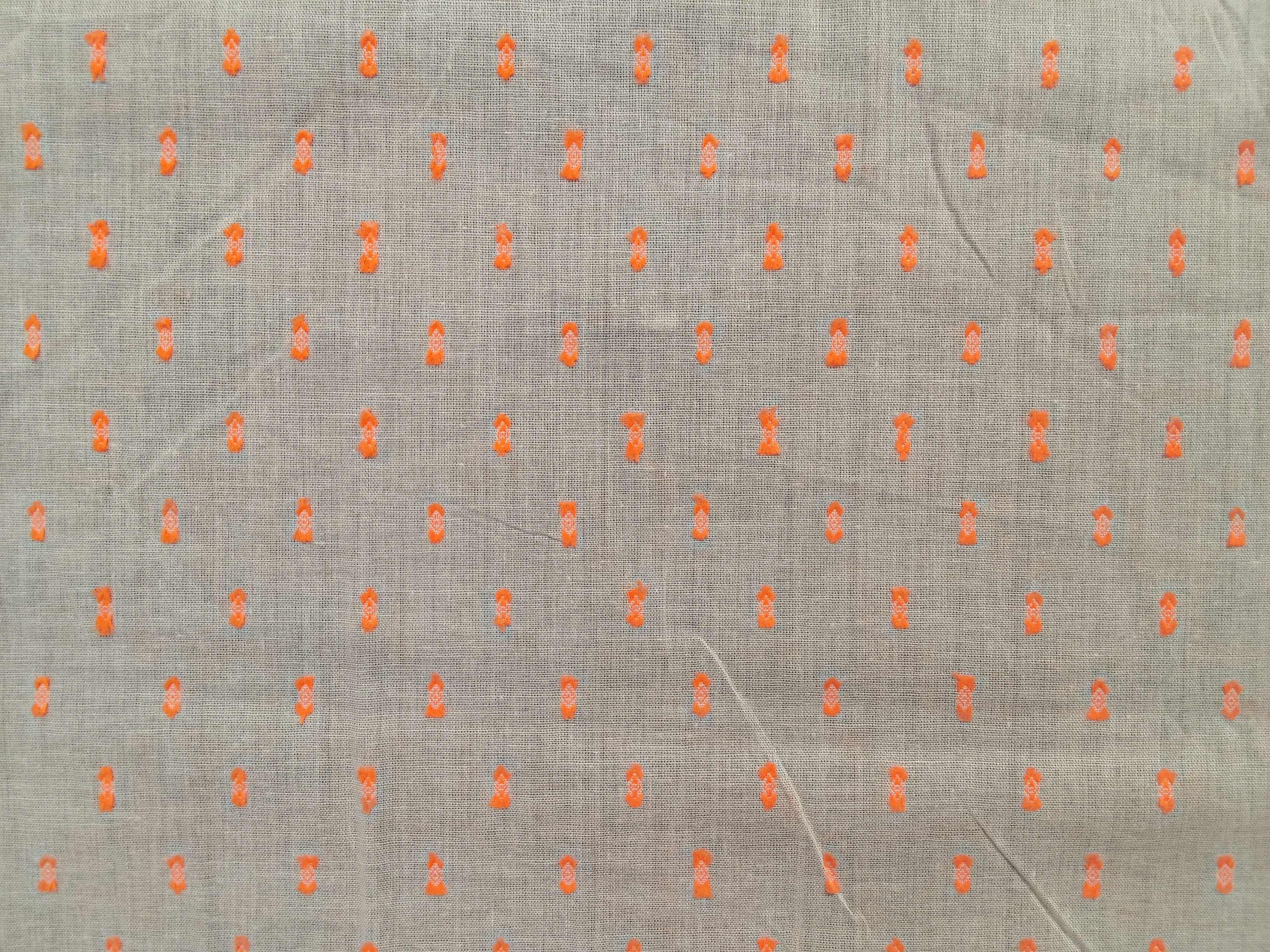 COTTON COLOUR BOOTA ORANGE