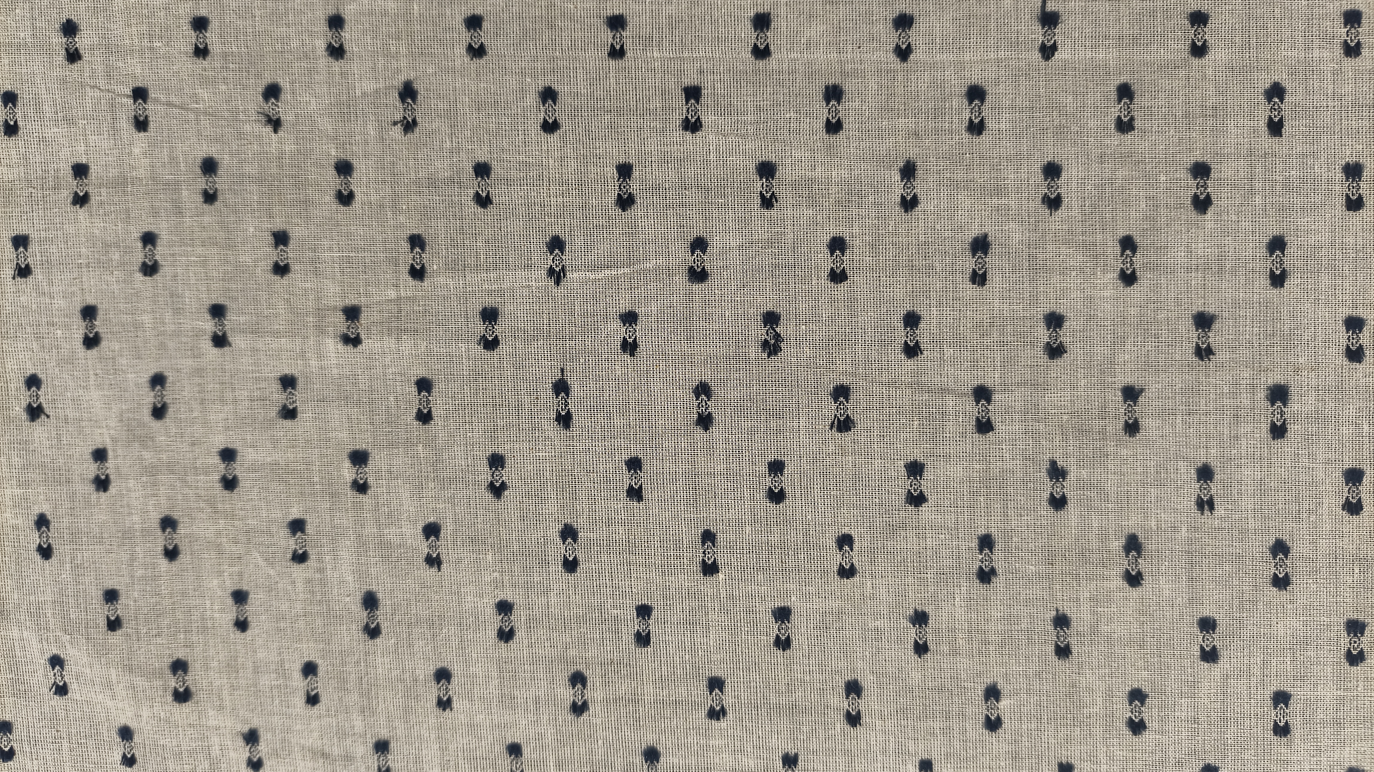 COTTON COLOUR BOOTA NAVY BLUE