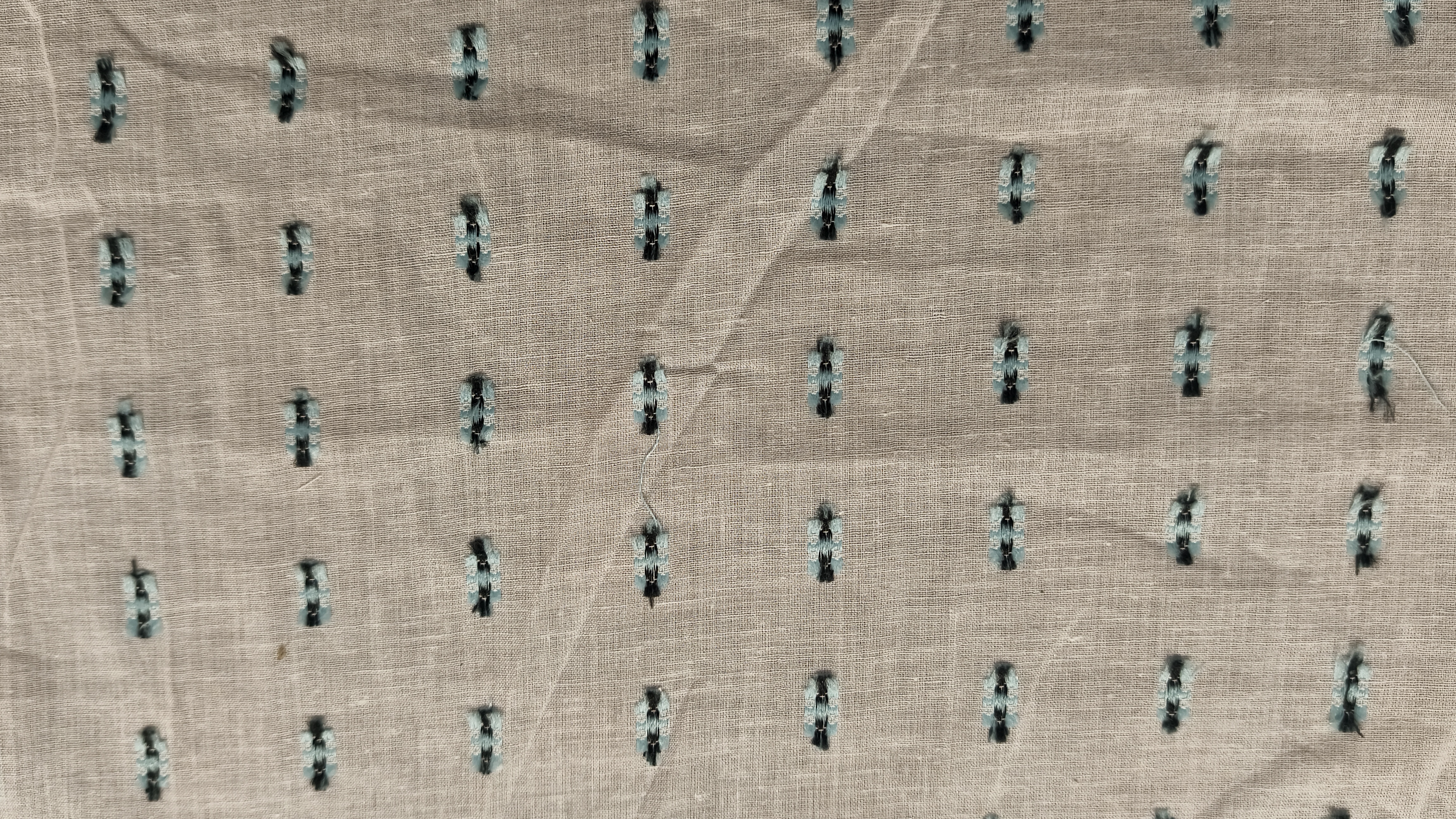 COTTON COLOUR BOOTA BLUE-BLACK