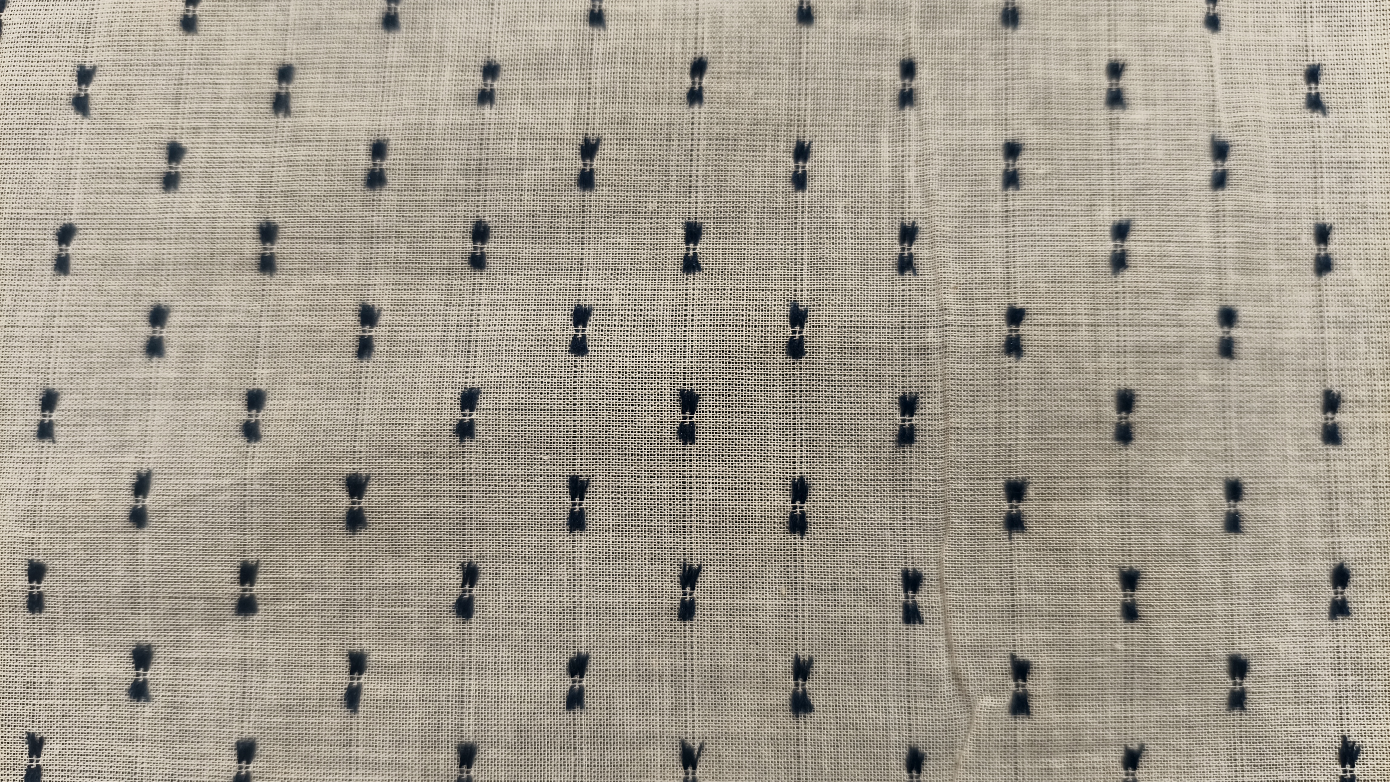 COTTON COLOUR BOOTA BLUE WEFT