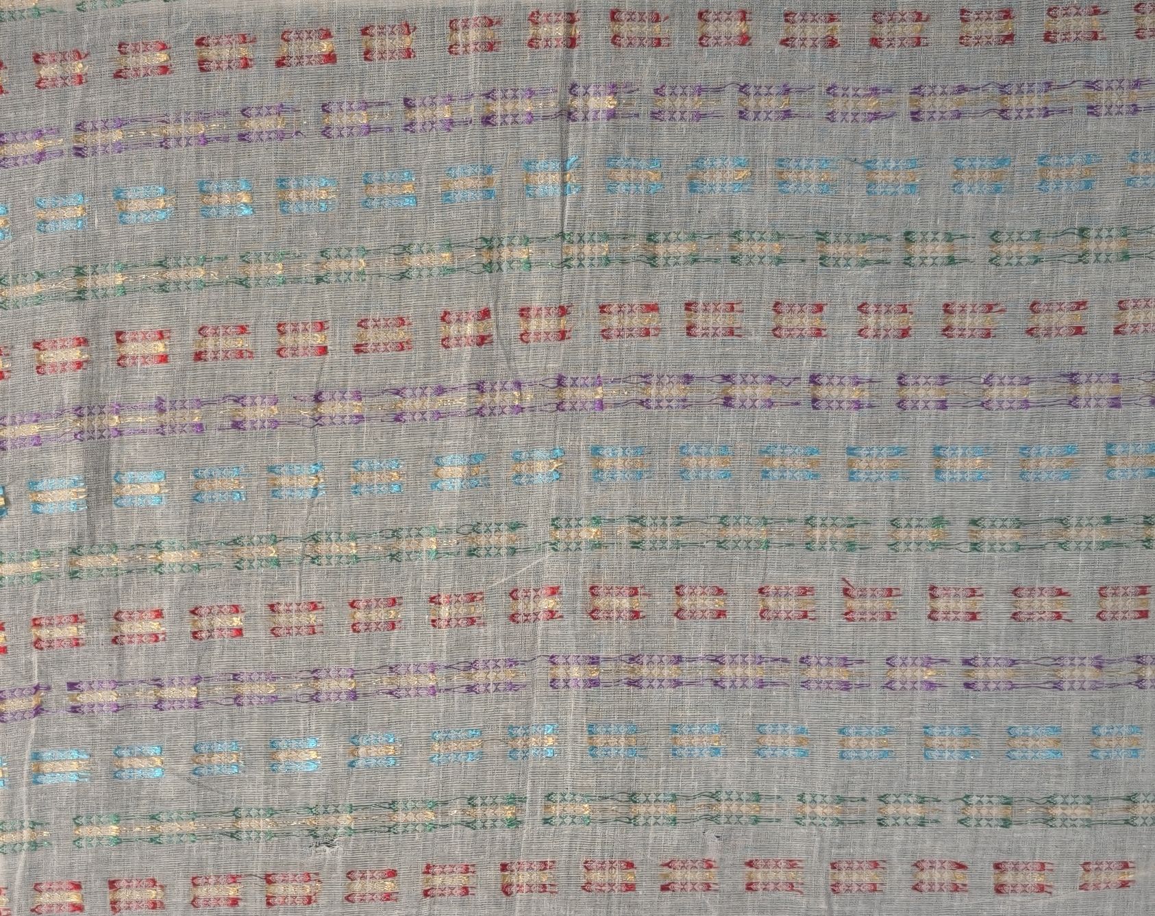 COTTON COLOUR BOOTA MULTI BRICK